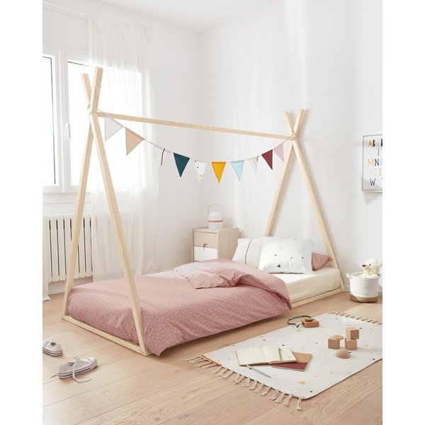 Biała poszewka na poduszkę z bawełny organicznej Kave Home Nahilin, 45x45 cm-image-3