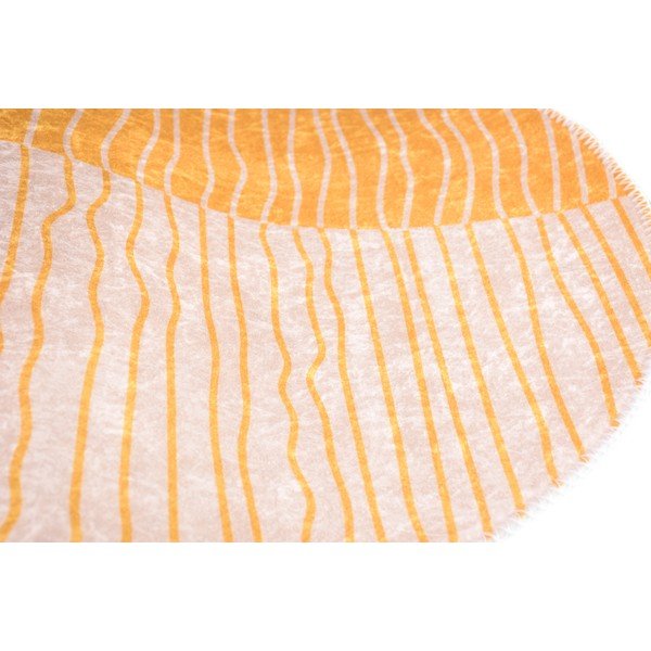 Żółto-kremowy okrągły dywan odpowiedni do prania ø 80 cm Yuvarlak – Vitaus-image-2