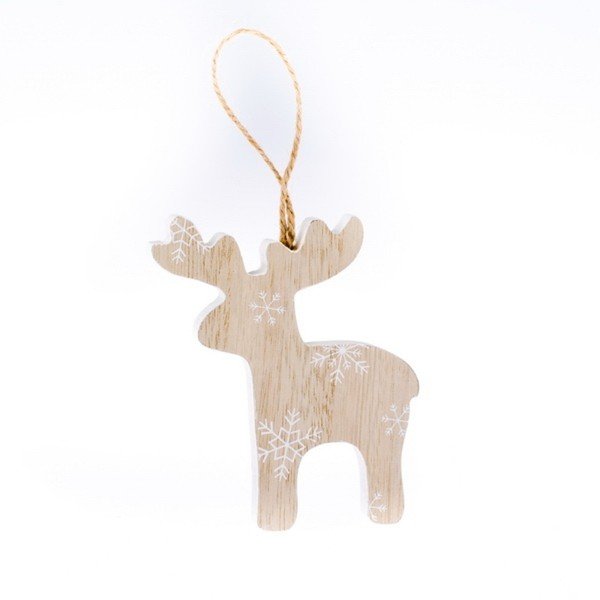Drewniana choinka wisząca Dakls Snowy, wys. 11 cm