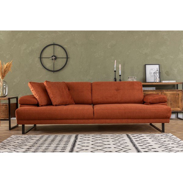 Pomarańczowa sofa 239 cm Mustang – Balcab Home