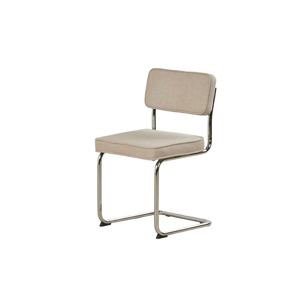 Beżowe tapicerowane krzesło bujane Rupert – Unique Furniture