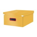 Żółty kartonowy pojemnik z pokrywką 48x37x20 cm Click&Store – Leitz