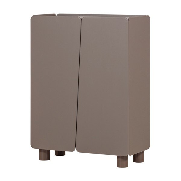 Brązowa szafka z litego drewna sosnowego 100x135x45 cm Root – WOOOD