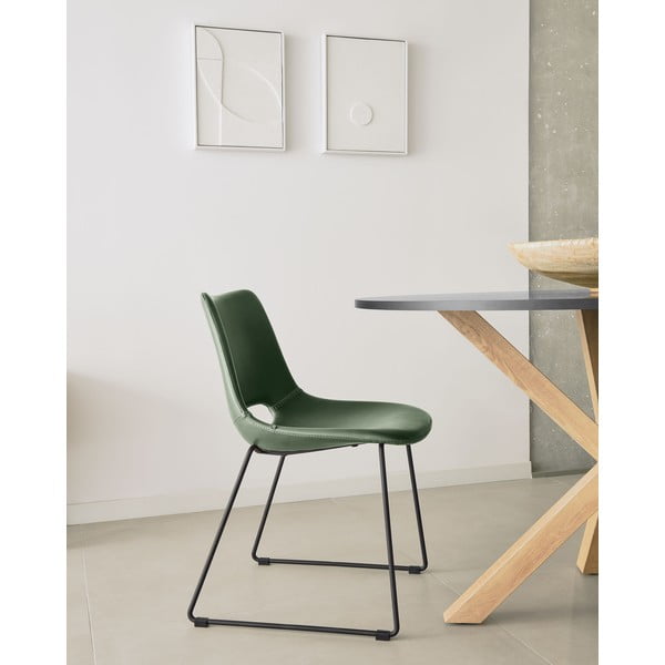 Zielone krzesło do jadalni Kave Home Zahara-image-1
