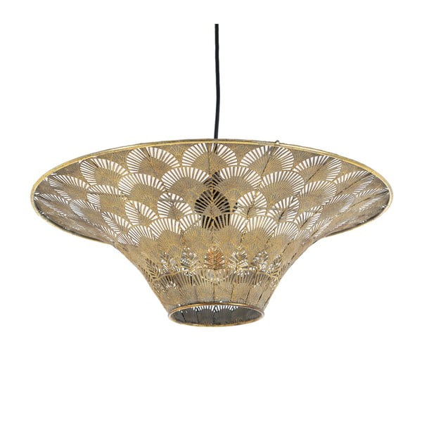 Lampa wisząca w kolorze złota z metalowym kloszem ø 47,5 cm – Ixia-image-2