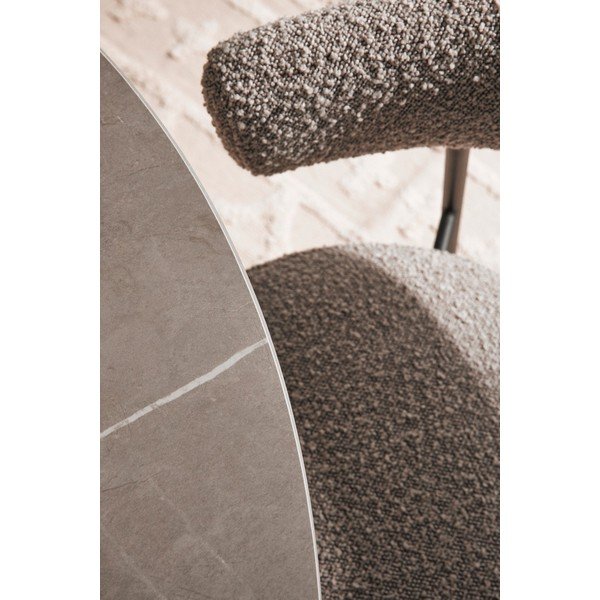Okrągły stół z blatem w dekorze marmuru ø 120 cm Bamira – Yes Everyday-image-4
