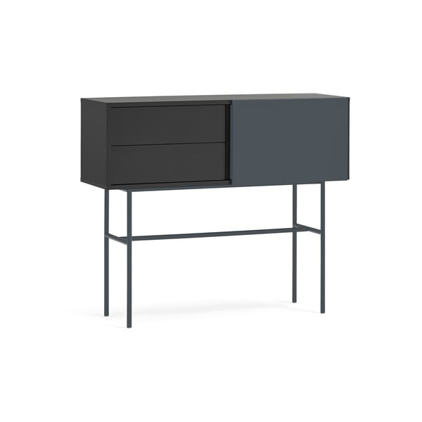 Czarno-antracytowa konsola 35x110 cm Nube – Teulat-image-3