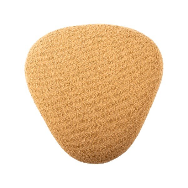 Żółty puf z materiału bouclé Ada – Leitmotiv-image-3