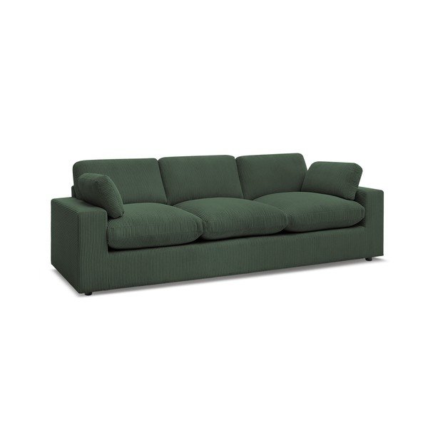 Zielona sztruksowa sofa 250 cm Belair – Bobochic Paris-image-2