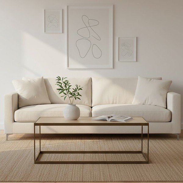 Brązowy/w naturalnym kolorze stolik z blatem w dekorze dębu 40x120 cm Grenoble – Premier Housewares-image-1
