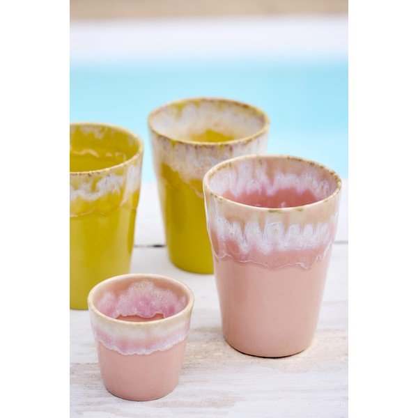 Jasnoróżowy kamionkowy kubek 380 ml Grespresso – Costa Nova-image-1