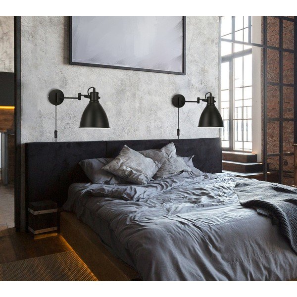 Czarny metalowy kinkiet Espera – Candellux Lighting-image-1