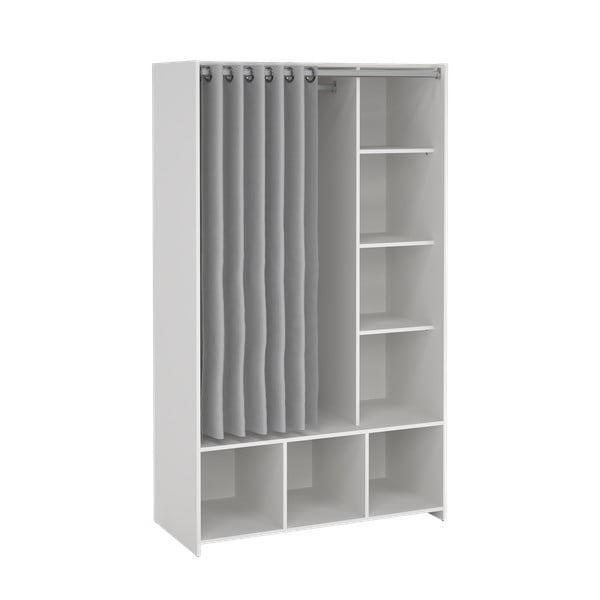 Biało-szara szafa 105x180 cm Kit – Tvilum-image-2