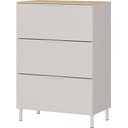 Kremowa szafka z matowym wykończeniem 68x98x40 cm Savoca – Germania