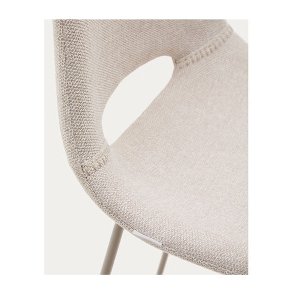 Beżowy hoker (wysokość siedziska 76 cm) Zahara – Kave Home-image-4