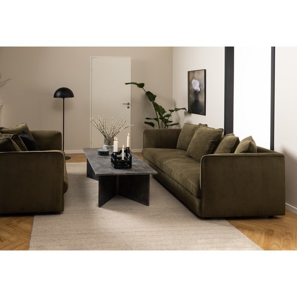 Czarny marmurowy stolik 70x140 cm Vega – Actona-image-2