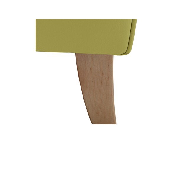Zielony fotel uszak Max Winzer Lorris Leather Apple-image-4