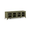 Zielona szafka pod TV z litego drewna sosnowego 150x50x40 cm Alessandra – Marckeric