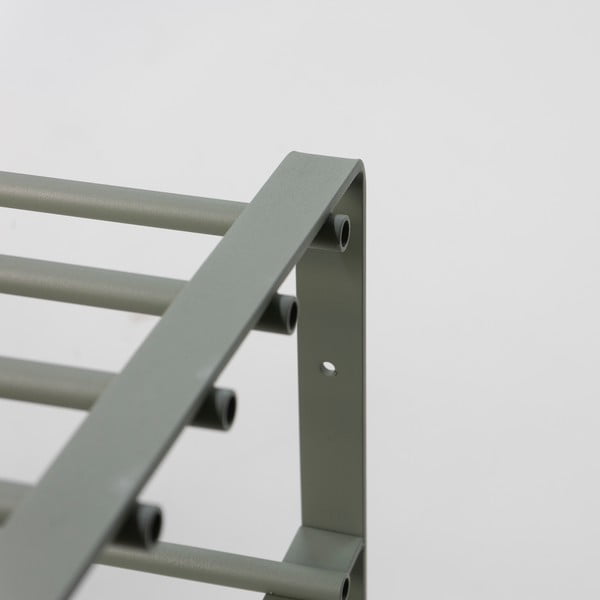 Szarozielona metalowa szafka na buty 70x48,5x29 cm Rex – Spinder Design-image-3