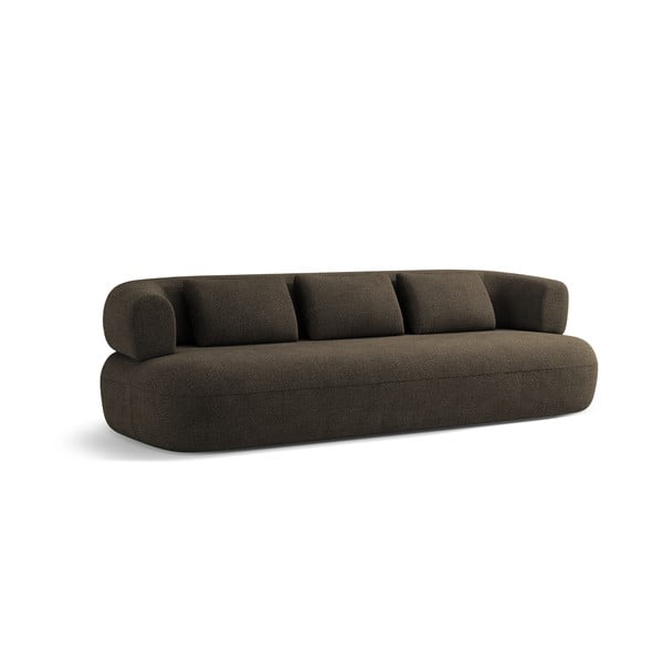 Brązowa sofa z materiału bouclé 226 cm Jenny – Micadoni Home-image-2
