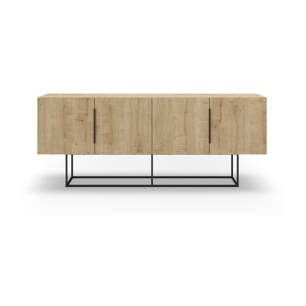 Niska komoda w dekorze dębu 200x80 cm Titan – Marckeric