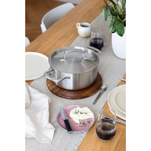 Garnek ze stali nierdzewnej z pokrywką odpowiedni na indukcję 4 l Lucca 3.0 – FABINI-image-2