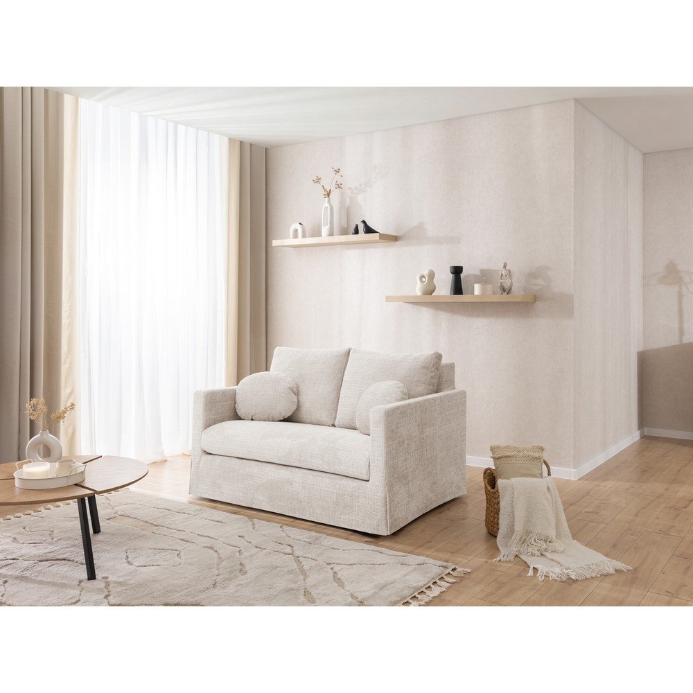 Kremowy pokrowiec 2-osobowy Paphos – Ropez (zdjęcie 5)