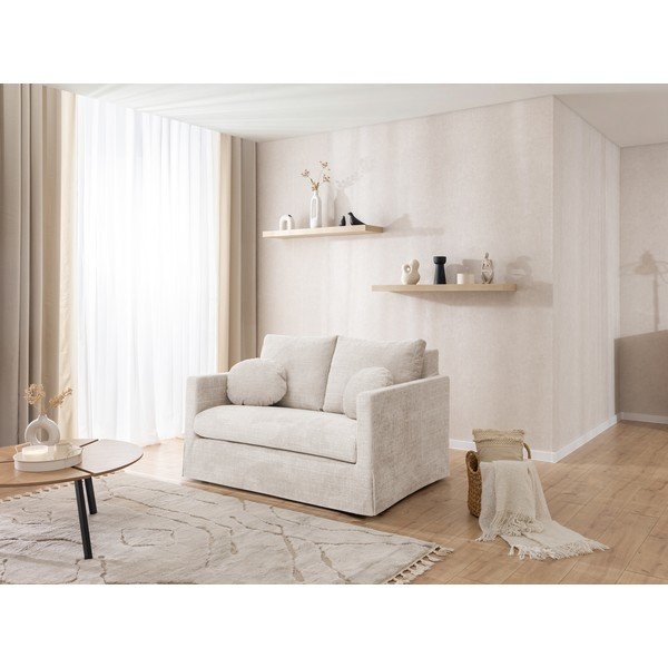 Kremowa sofa 140 cm Paphos – Ropez-image-4