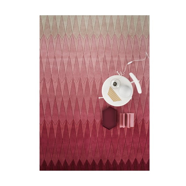 Wełniany dywan Acacia Pink, 170x240 cm