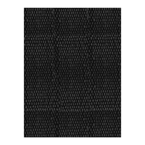 Dywan wełniany Dutch Carpets Dots Black Uni, 200 x 300 cm
