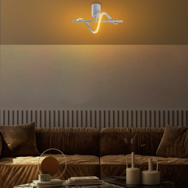 Szara lampa sufitowa LED ø 7 cm Likma – Opviq lights-image-4