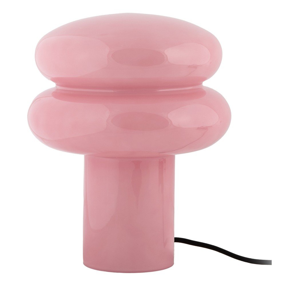 Różowa szklana lampa stołowa (wysokość 24 cm) Incesante – Leitmotiv