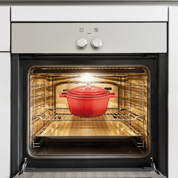 Garnek z nieprzywierającą powłoką i pokrywką odpowiedni na indukcję 2.7 l Bordeaux – Tescoma-image-1