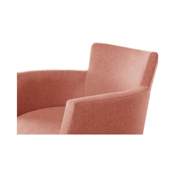 Pomarańczowe krzesło z ciemnobrązowymi nogami Ted Lapidus Maison Santal-image-4
