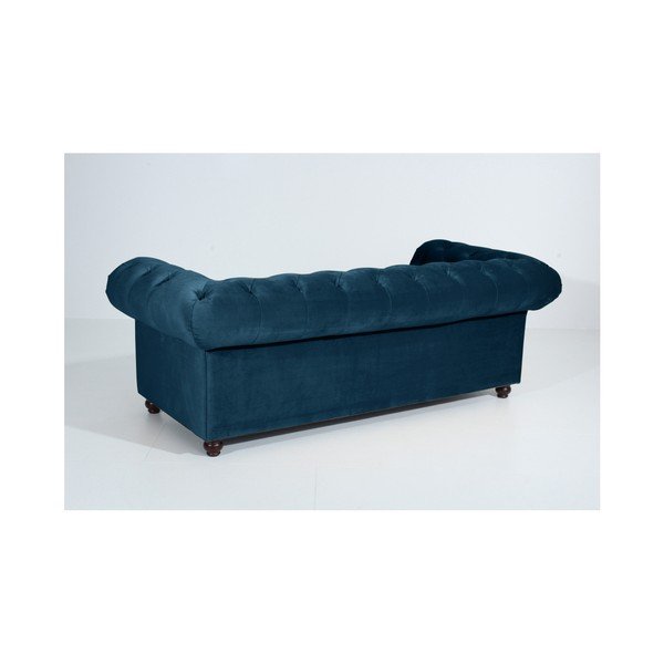 Niebieska sofa Max Winzer Orleans Velvet, 216 cm-image-4
