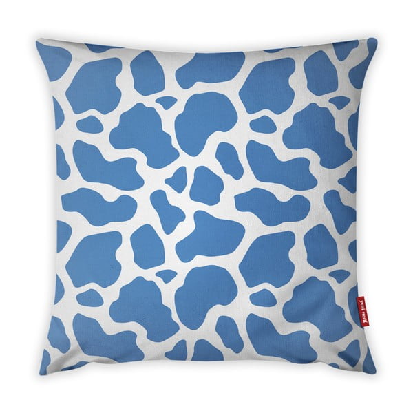 Niebiesko-biała poszewka na poduszkę Vitaus Animal Print, 43x43 cm