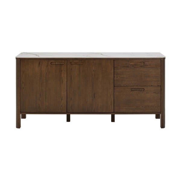 Brązowa komoda w dekorze dębu 160x75x40 cm Southampton – Actona