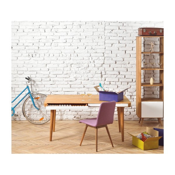 Biurko z drewna dębowego Gazzda Ena, 140 x 60 cm-image-2