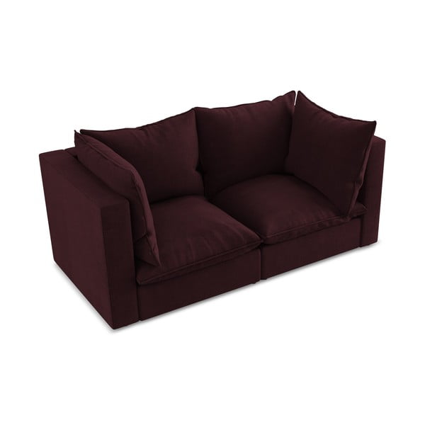Bordowa sofa 180 cm Manao – Makamii-image-2