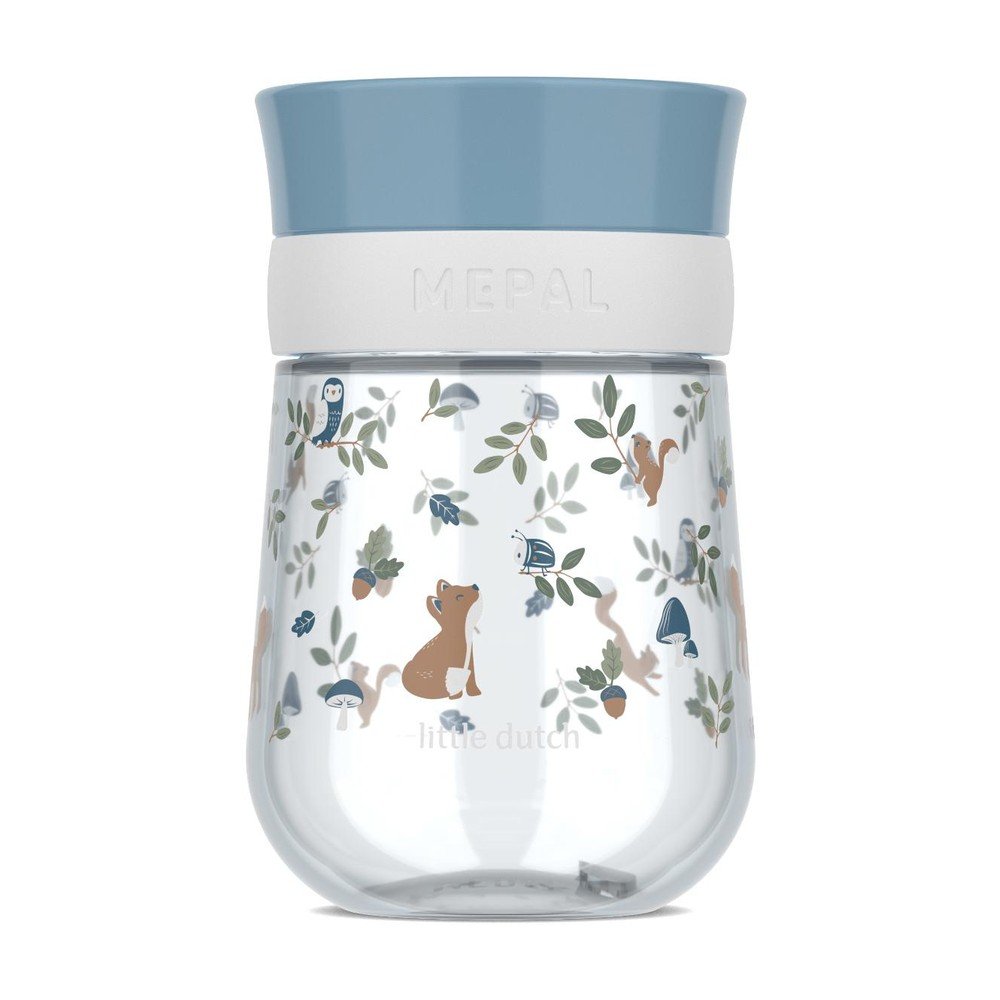 Jasnoniebieski plastikowy kubek dla dzieci 300 ml Forest Friends by Little Dutch – Mepal