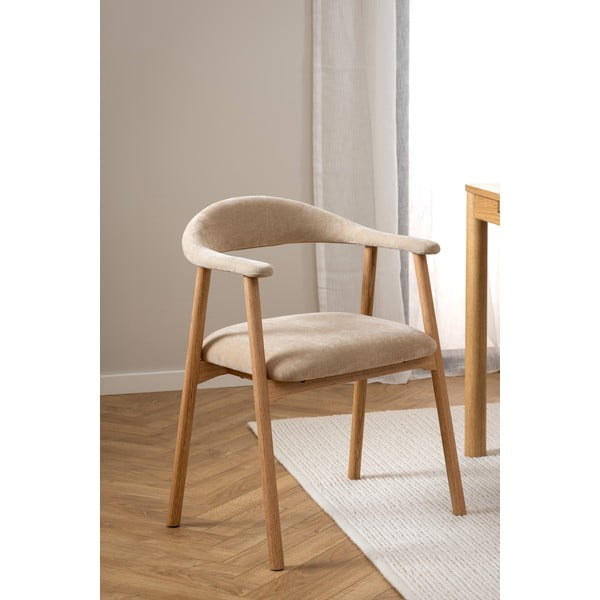 Beżowe/w naturalnym kolorze krzesło Addi – Actona-image-2