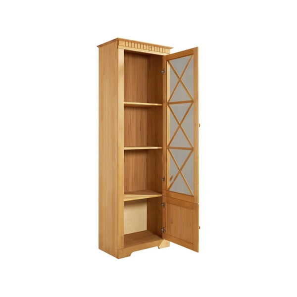 Witryna z litego drewna sosnowego w naturalnym kolorze 180x35 cm Lisa – Støraa-image-3