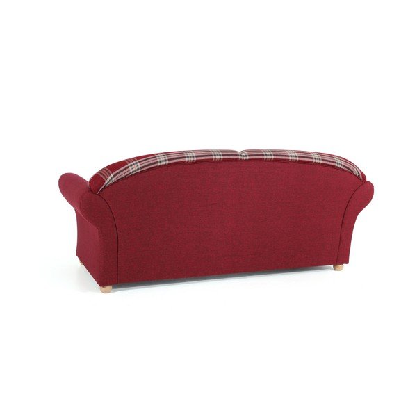 Czerwona sofa w kratkę Max Winzer Corona, 202 cm-image-1