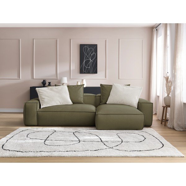 Zielony narożnik z imitacji skóry (strona zmienna) Boheme – Bobochic Paris-image-1