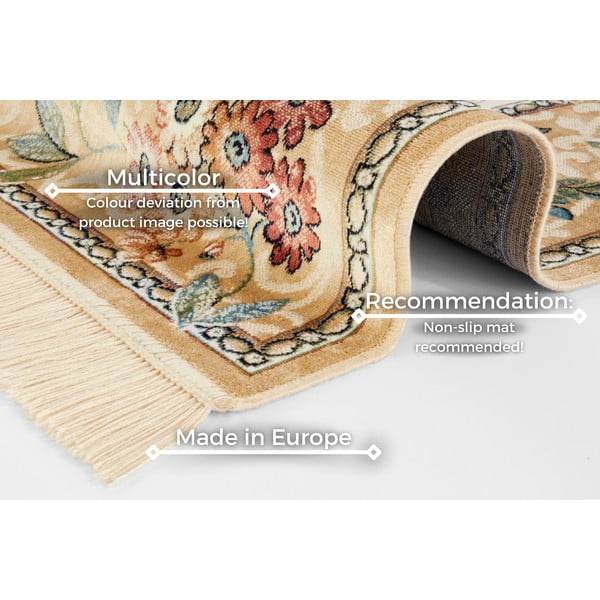 Beżowy dywan z wiskozy 95x140 cm Oriental – Nouristan-image-4