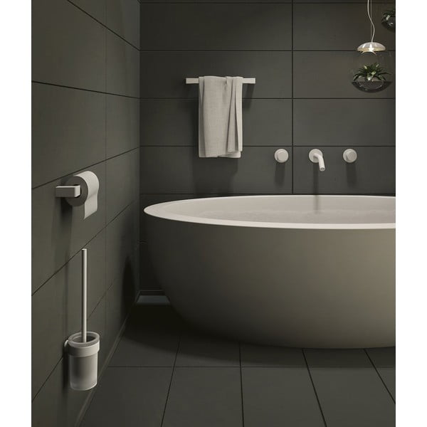 Biała ścienna szklana szczotka do WC Gedy Pirenei – Sapho-image-1