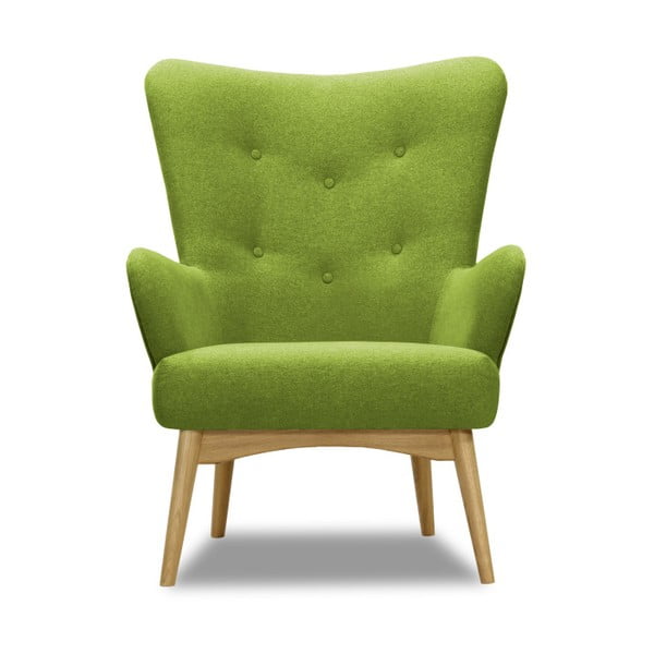 Zielony fotel Vivonita Uma