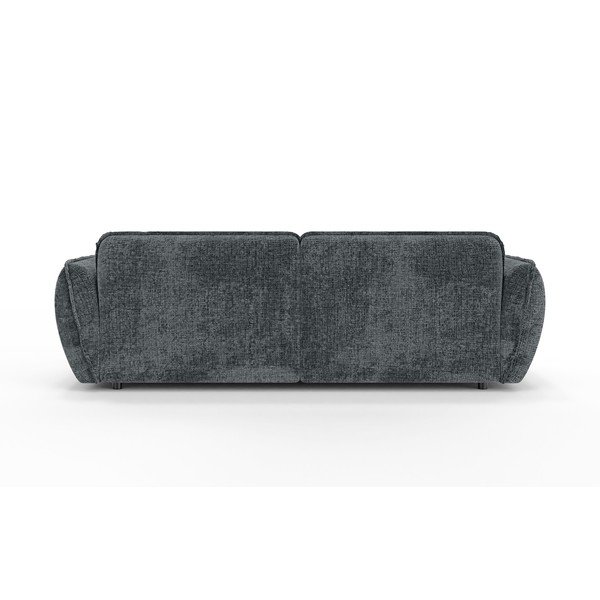 Ciemnoszary narożnik z tkaniny szenilowej (prawostronny/z szezlongiem) Nelia – Ropez-image-4