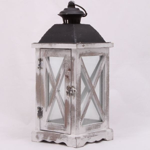 Drewniany lampion Old Cabin