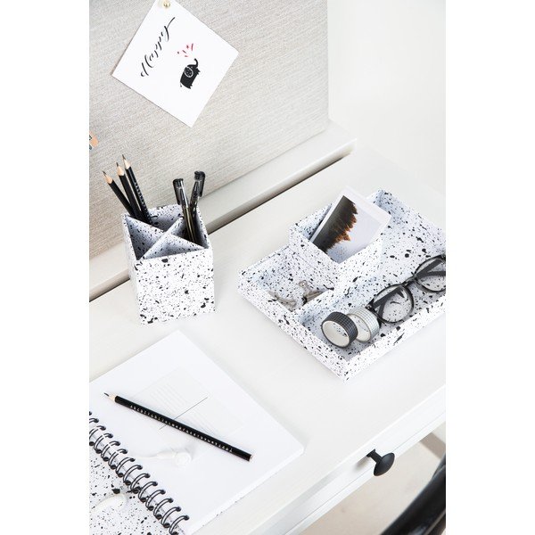 4-częściowy czarno-biały przybornik Bigso Box of Sweden Lena-image-3